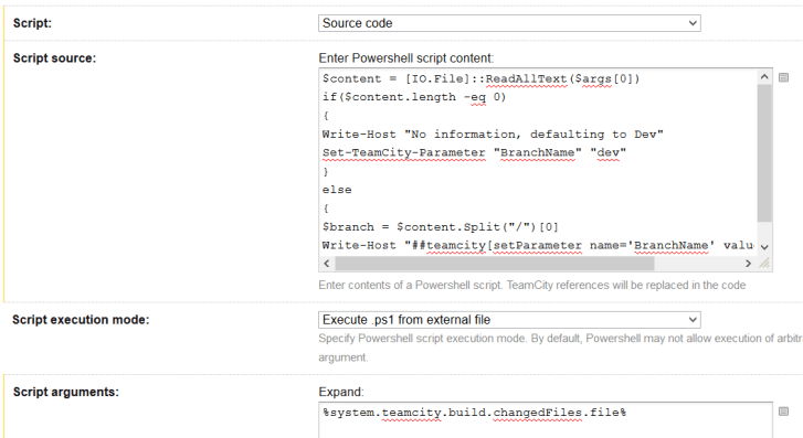 PowerShellStepBranchName