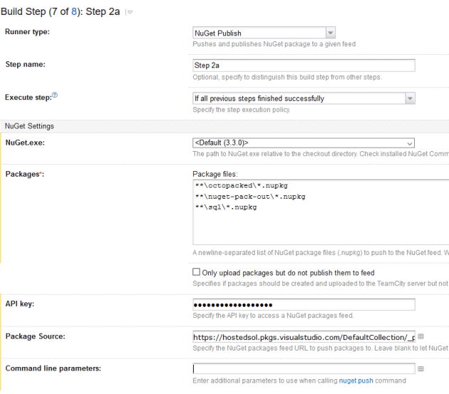 NugetPublishStepTeamCity