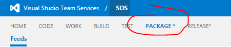 PrivateNugetServerOackageManagerVSTS